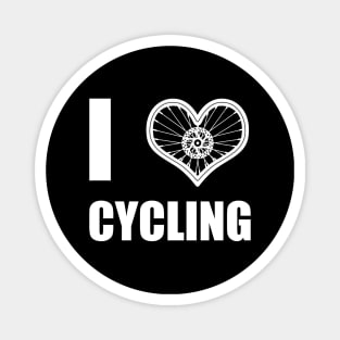 I Love Cycling Cool Gift For Cyclist Magnet